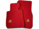 Red Floor Mats For BMW 1 Series E82 ROVBUT Brand Tailored Set Perfect Fit Green SNIP Collection - AutoWin
