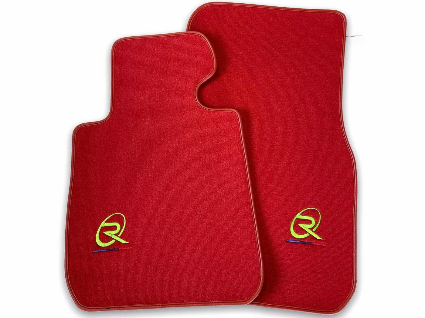 Red Floor Mats For BMW 1 Series E88 Convertible ROVBUT Brand Tailored Set Perfect Fit Green SNIP Collection - AutoWin