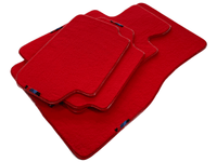 Red Floor Mats For BMW 3 Series E90 With M Package AutoWin Brand - AutoWin