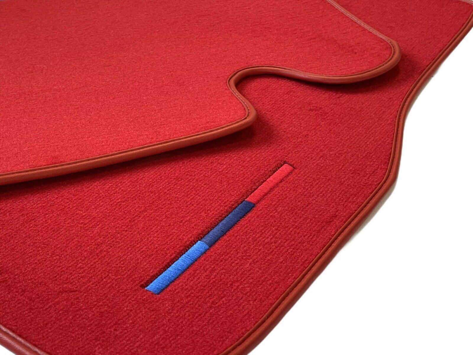 Red Floor Mats For BMW 7 Series E66 With M Package - AutoWin