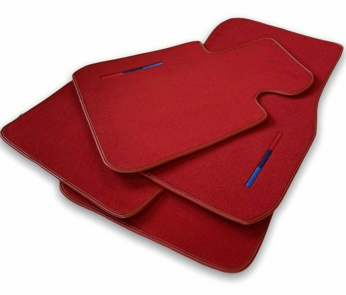 Red Floor Mats For BMW 7 Series E66 With M Package - AutoWin