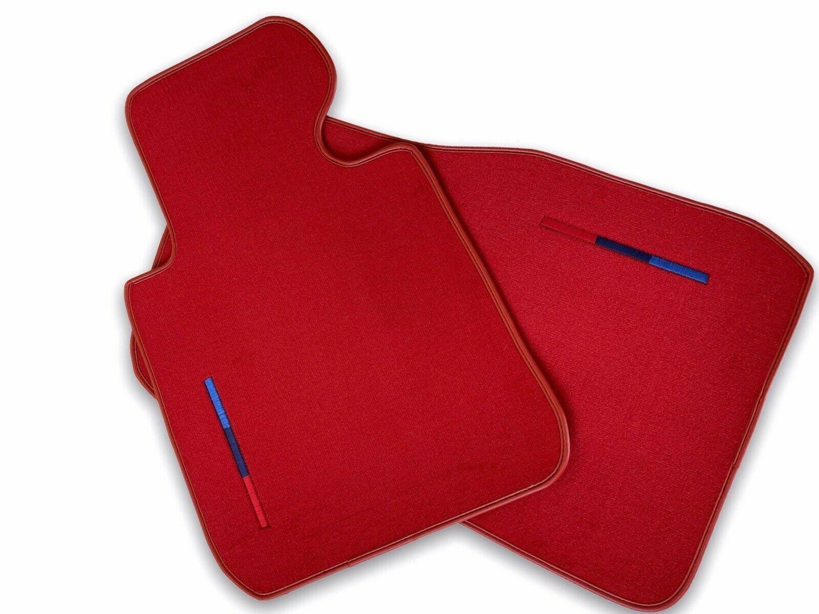 Red Floor Mats For BMW 7 Series E66 With M Package - AutoWin