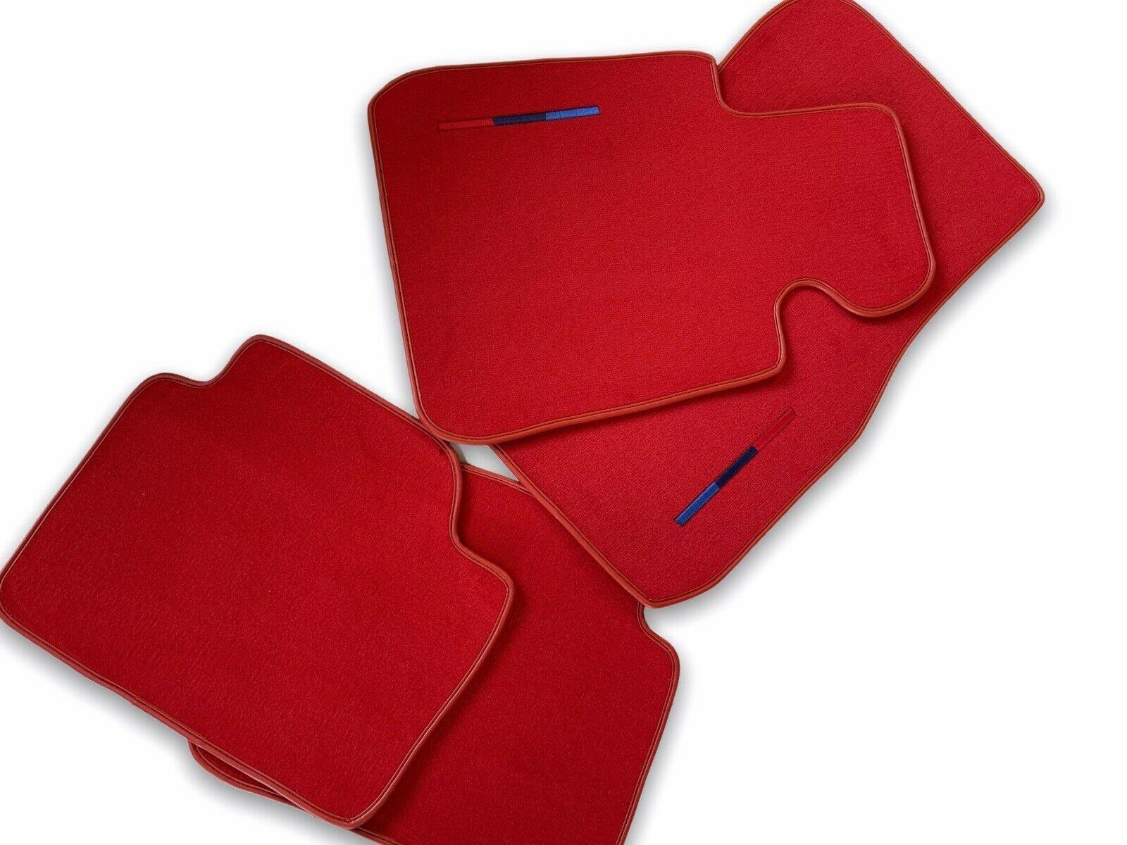 Red Floor Mats For BMW 7 Series E66 With M Package - AutoWin