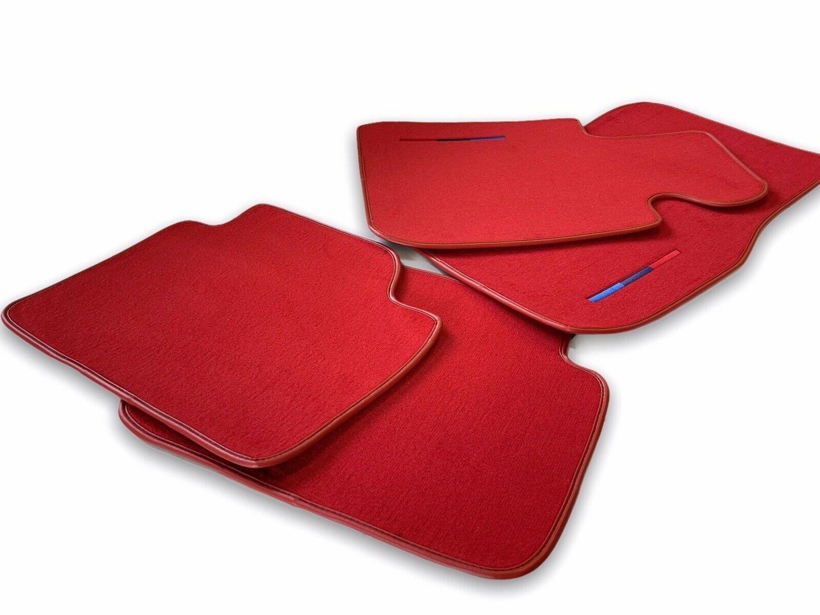 Red Floor Mats For BMW 7 Series E66 With M Package - AutoWin
