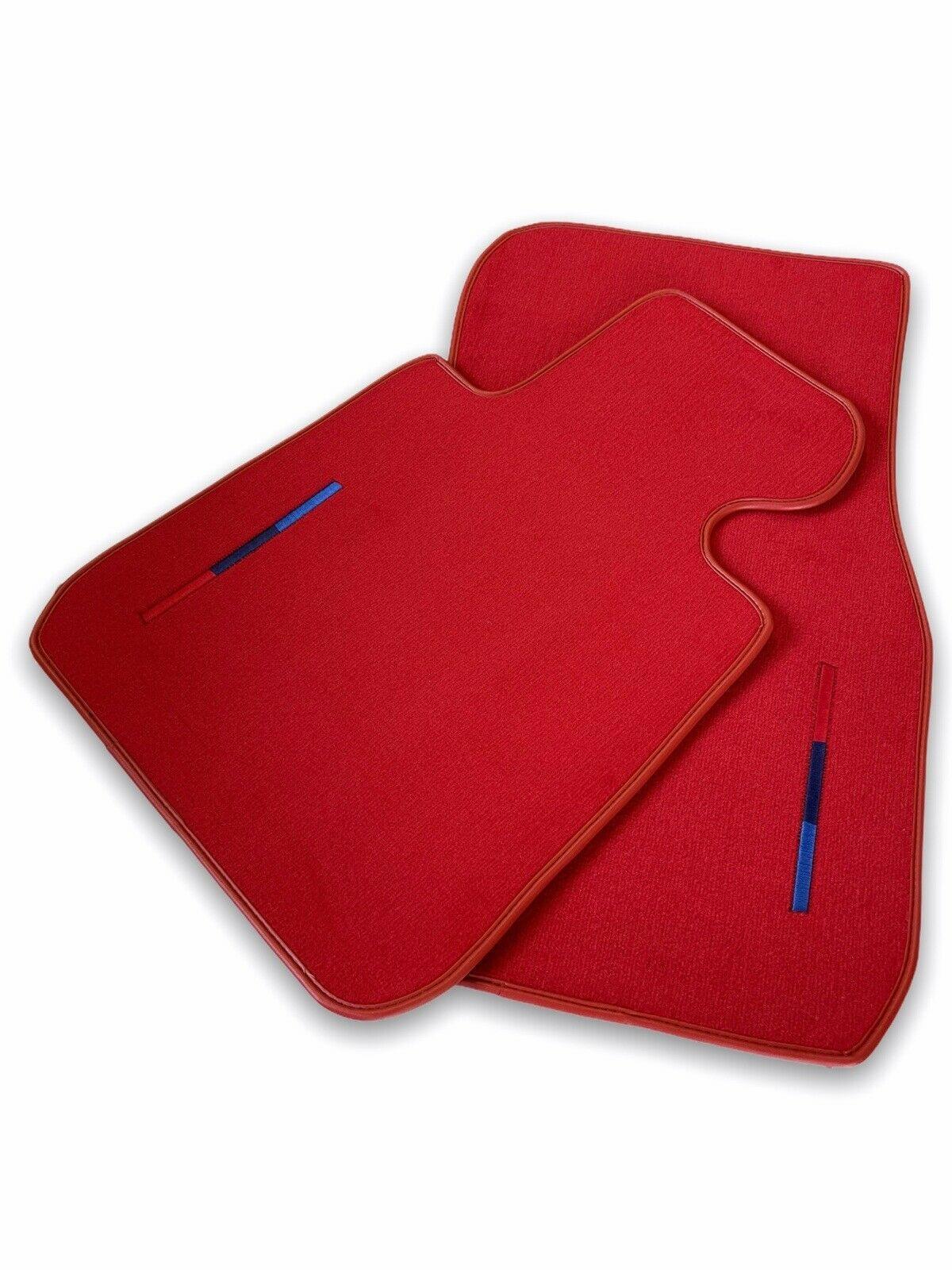 Red Floor Mats For BMW 7 Series E66 With M Package - AutoWin