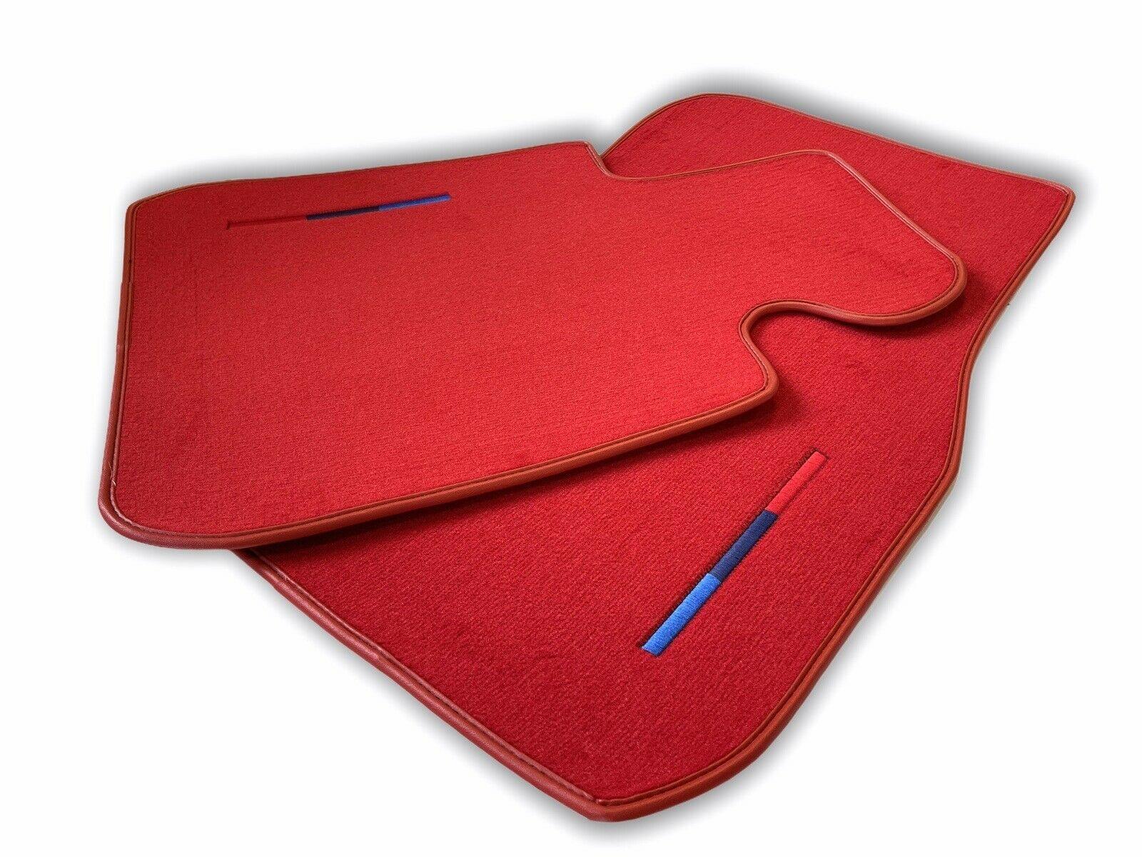 Red Floor Mats For BMW 7 Series E66 With M Package - AutoWin