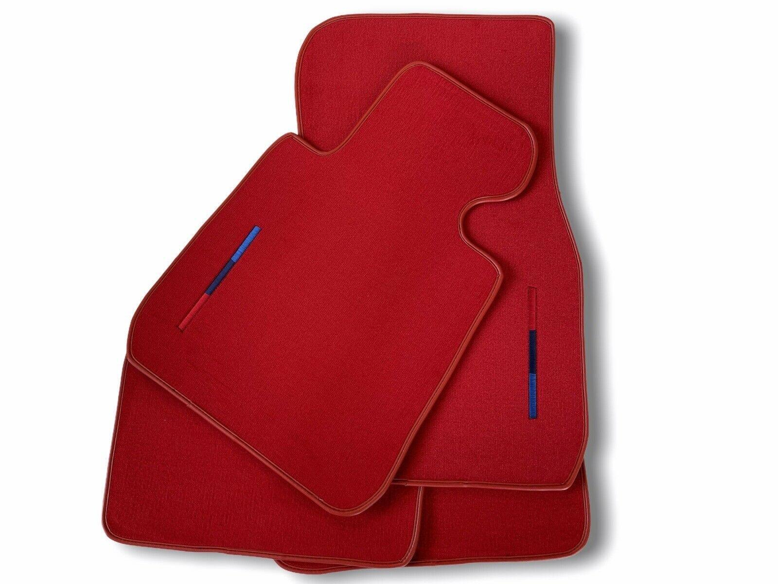 Red Floor Mats For BMW 7 Series E66 With M Package - AutoWin