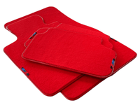 Red Floor Mats For BMW M4 Series F82 With M Package AutoWin Brand - AutoWin