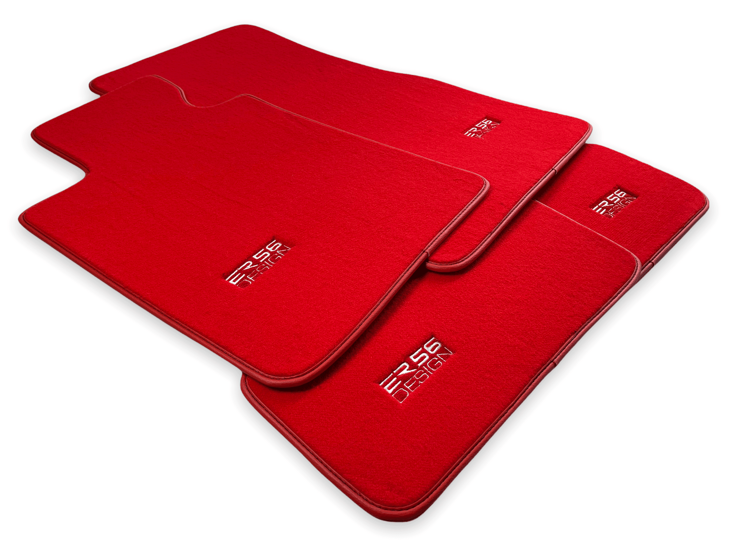 Red Mats For BMW 7 Series E32 - ER56 Design Brand - AutoWin