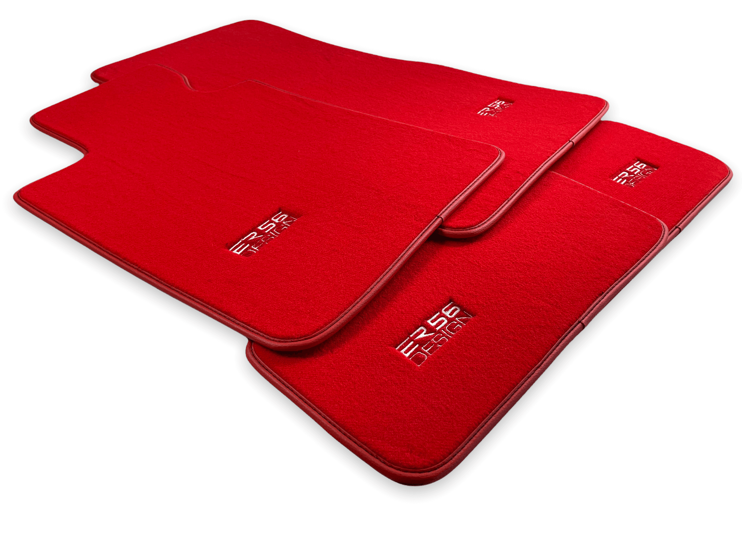 Red Mats For BMW 7 Series E32 - ER56 Design Brand - AutoWin