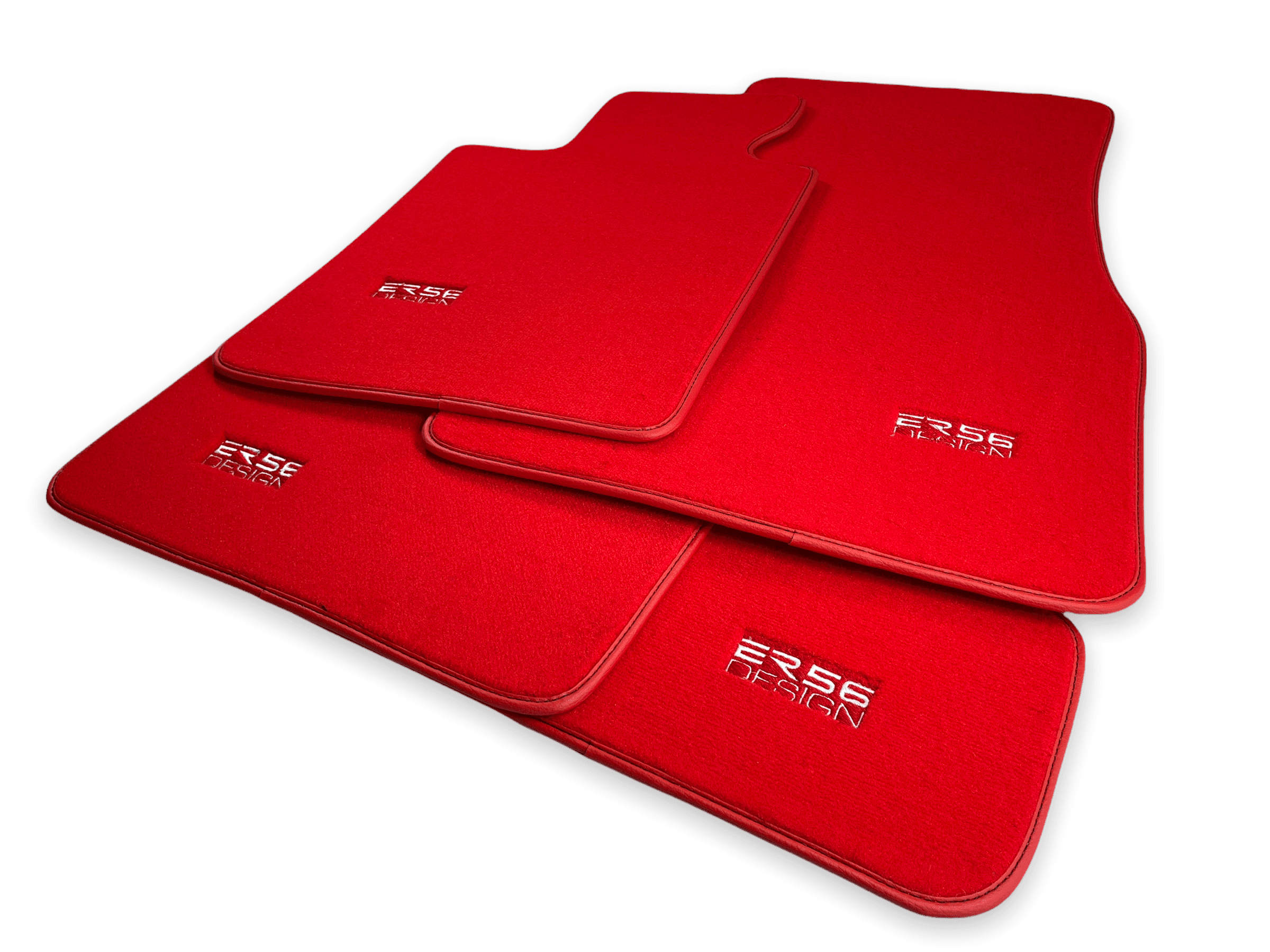 Red Mats For BMW 7 Series E32 - ER56 Design Brand - AutoWin