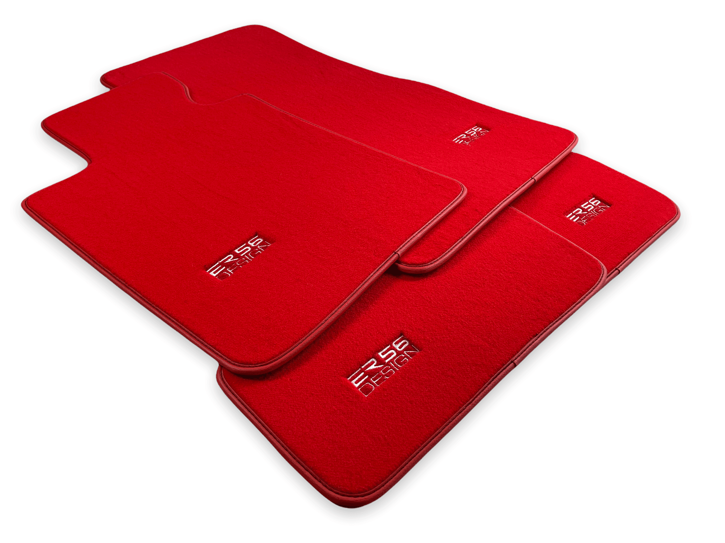 Red Mats For BMW 7 Series E32 - ER56 Design Brand - AutoWin