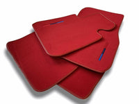 Red Mats For BMW 7 Series E38 Long With M Package - AutoWin
