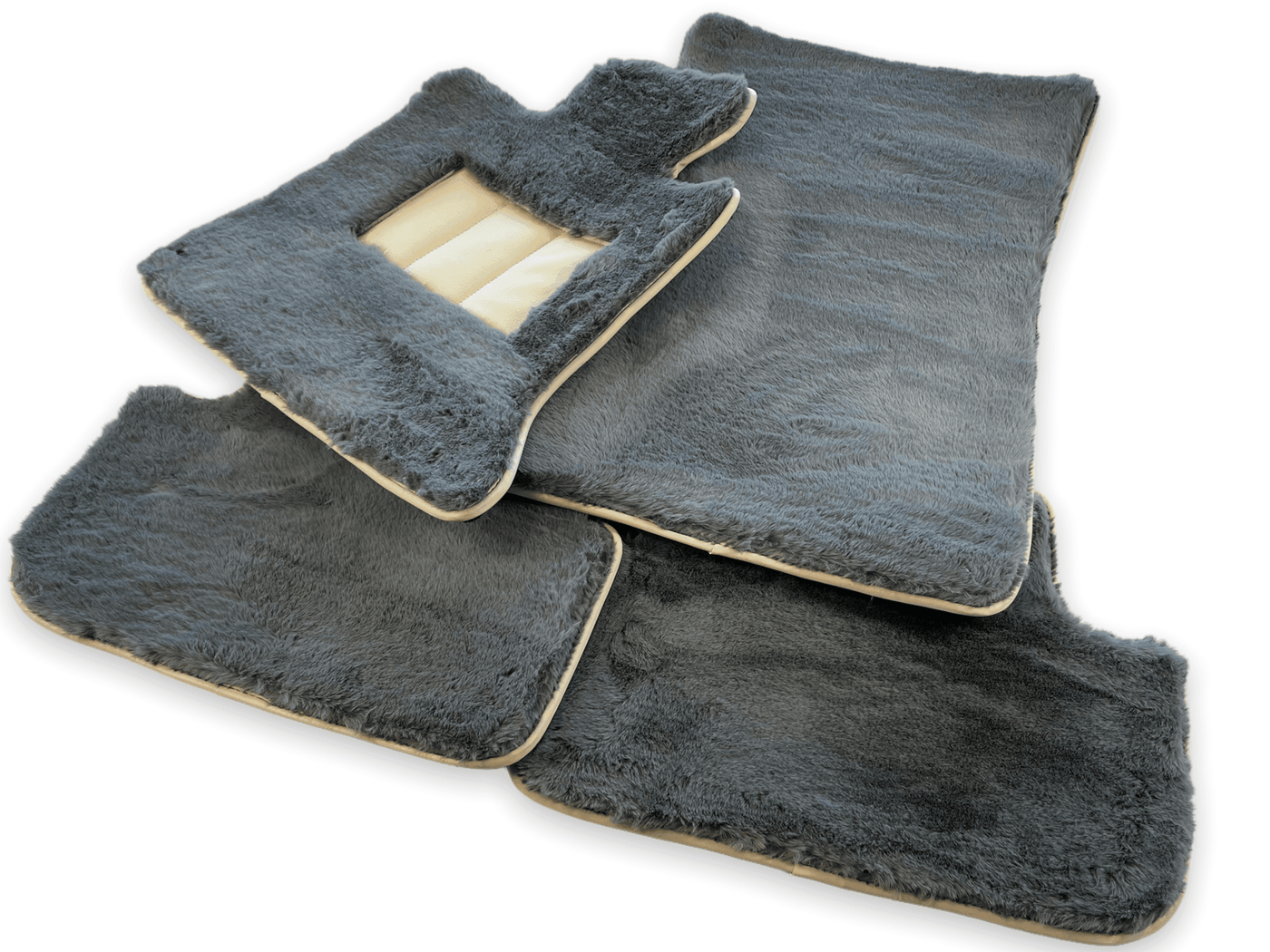 Sheepskin Floor Mats For Rolls Royce Phantom Drophead Coupe 2007–2016 Er56 Design Brand - AutoWin