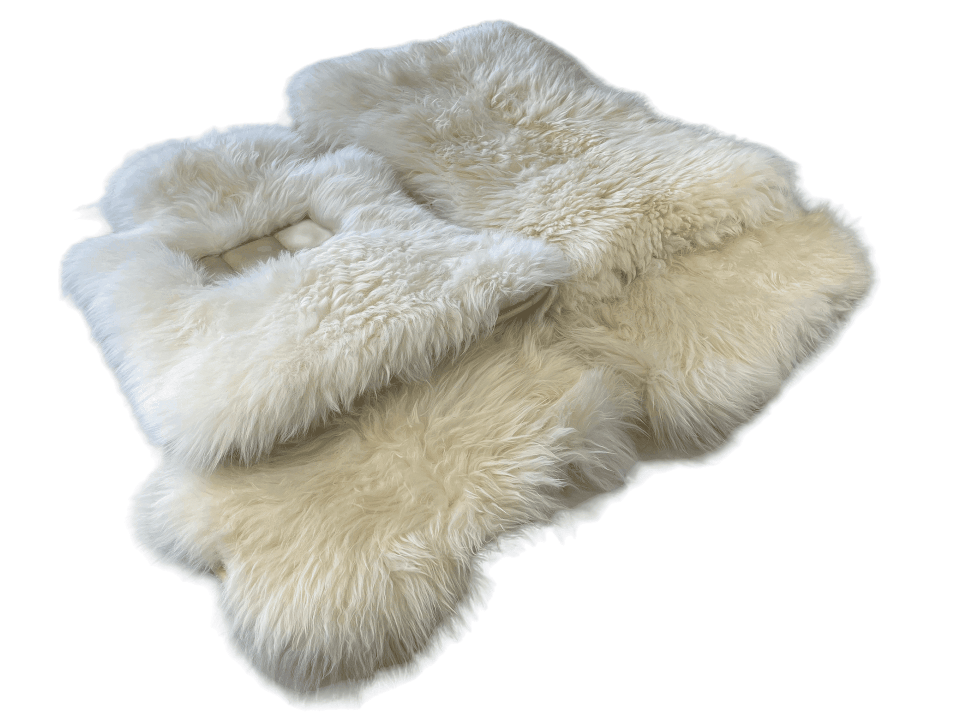 White Sheepskin Floor Mats For Rolls Royce Phantom VIII (2017-2024) ER56 Design Brand - AutoWin