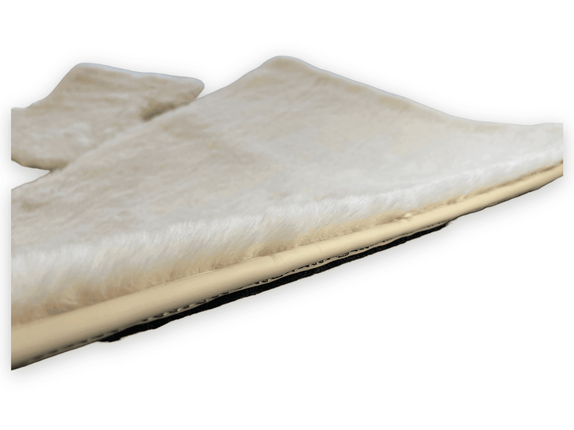 White Sheepskin Floor Mats For Rolls Royce Phantom Drophead Coupe - AutoWin